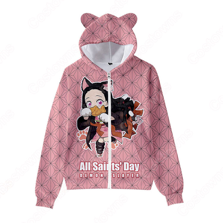 鬼滅の刃 パーカー アニメ プリント 長袖 記念シャツ キッズ