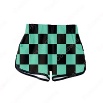 『鬼滅の刃』短パン ユニフォーム カジュアル服 夏服 アニメ プリント 短パン カジュアルスポーツ 半ズボン 子供服 日常服 男女兼用(202×202)