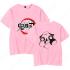 『鬼滅の刃』グッズ Tシャツ シンプル アニメ プリント 半袖 かわいい 柔らかい uネック 記念シャツ ストリート お洒落 人気 キッズ Tシャツ 子供服 男女兼用 COT-A001090-D-さくらいろ