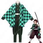 竈門 炭治郎 コスプレ衣装 鬼滅の刃 かまどたんじろう 鬼殺隊隊服 男の子 仮装 アニメ 人気キャラ 着物 変装 コスチューム セット