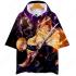 『鬼滅の刃』グッズ Tシャツ フード付き カジュアル スウェット アニメ 3Dプリント 大きいサイズ 半袖 カジュアルスタイル 学生 夏 半袖 uネック 記念シャツ 豊富な花柄 夏服 おしゃれ イベント 衣装 男女兼用 COT-A001091-B