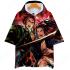 『鬼滅の刃』グッズ Tシャツ フード付き カジュアル スウェット アニメ 3Dプリント 大きいサイズ 半袖 カジュアルスタイル 学生 夏 半袖 uネック 記念シャツ 豊富な花柄 夏服 おしゃれ イベント 衣装 男女兼用 COT-A001091-G