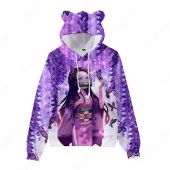 『鬼滅の刃』グッズ パーカー 猫耳フード付き カジュアル スウェット アニメ 3Dプリント 長袖 プルオーバー 大人気 個性 冬服 キッズ おしゃれ イベント 衣装 男女兼用(ランキング)