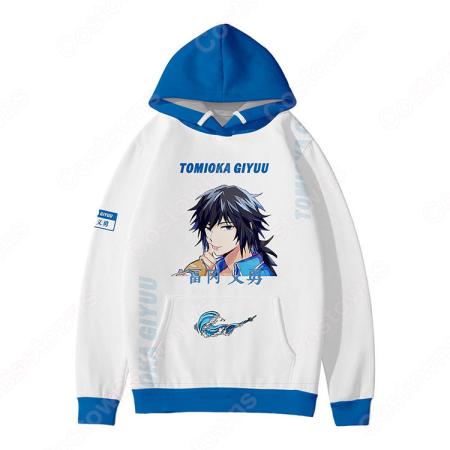 鬼滅の刃 グッズパーカー フード付き シンプル カジュアル アニメ 3dプリント 長袖 秋冬服 Costowns