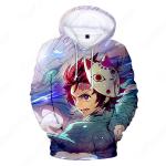 鬼滅の刃 グッズ パーカー フード付き カジュアル スウェット大人気 可愛い プルオーバー アニメ 3Dプリント 長袖 シンプル 暖かい 冬服 おしゃれ イベント衣装 男女兼用