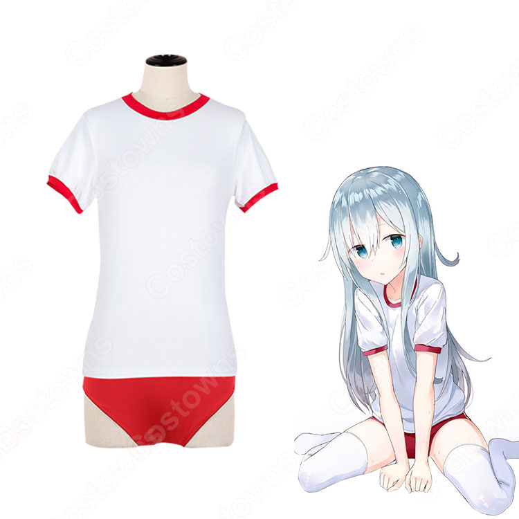 髏々宮カルタ 体操服 コスプレ衣装 妖狐×僕SS Tシャツ ショーツ 上下セット 体育着 uネック 半袖 セクシーブルマ 高校 女子生徒 萌え 仮装 コスチューム ジュニアスポーツウェア