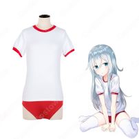 髏々宮カルタ 体操服 コスプレ衣装 妖狐×僕SS Tシャツ ショーツ 上下セット 体育着 uネック 半袖 セクシーブルマ 高校 女子生徒 萌え 仮装 コスチューム ジュニアスポーツウェア(JENNIE)
