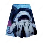 鬼滅の刃 無限列車編 レディース フレアスカート ミニスカート ひざ丈 ウエストゴム 3Dプリント コスチューム 春夏 通学 通勤