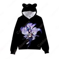 鬼滅の刃 パーカー 子供服 長袖 プルオーバー フード付き カジュアル コート コスチューム 春 秋 冬 男女兼用 記念シャツ 誕生日 プレゼント(服)