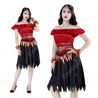 ハロウィン 吸血鬼 コスチューム ゴーストブライド 魔女 コスプレ 衣装 レディース 大人用 女性用 変装 仮装(ハロウィン仮装・衣装)