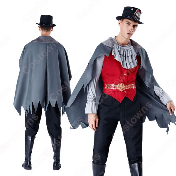 ハロウィン 吸血鬼 コスチューム マント 貴族 伯爵 仮装 男性用 大人用 コスプレ 衣装元の画像