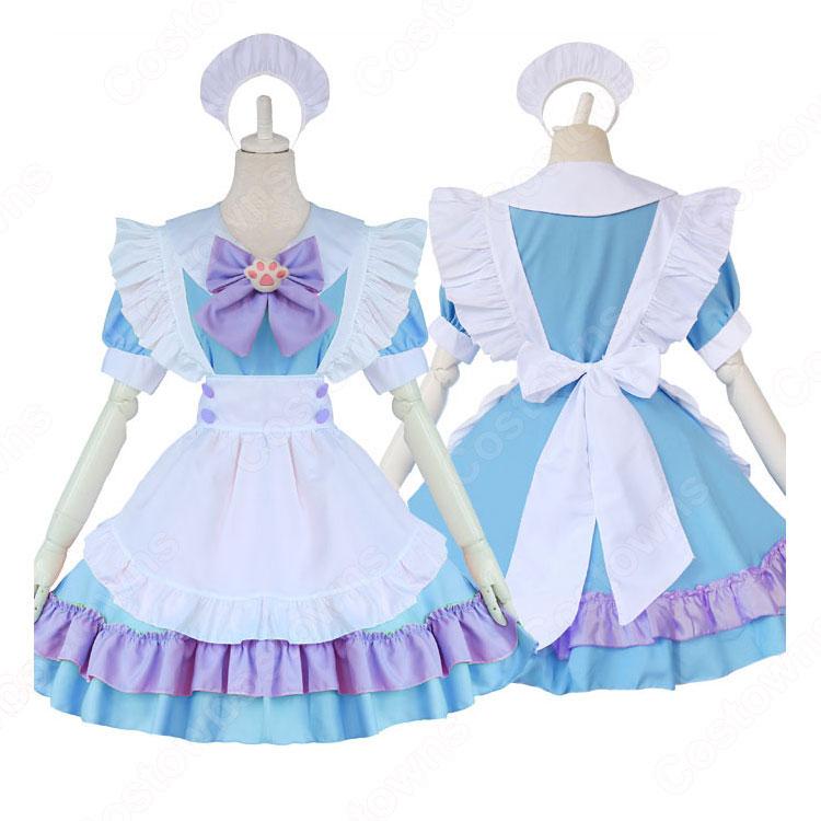 Amazon | Gocebaby めめしい メイド服 PVC ロック靑い