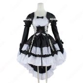 フレンチ 白黒 メイド服 コスチューム 袖が着脱可能 燕尾 ワンピース レディース コスプレ 衣装(仮装コスプレ衣装でおすすめの商品)