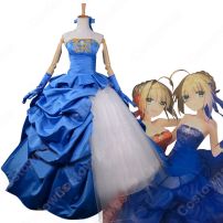 Fate/Grand Order アルトリア・ペンドラゴン 10周年記念 ドレス コスプレ衣装 Saber (セイバー) コスチューム(FATEシリーズ コスプレ衣装)