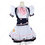 アリス風メイドコスチューム コスプレ 衣装 ピンクボタンやリボン ピンク蝶ネクタイ フリル ドレス メイド服 0