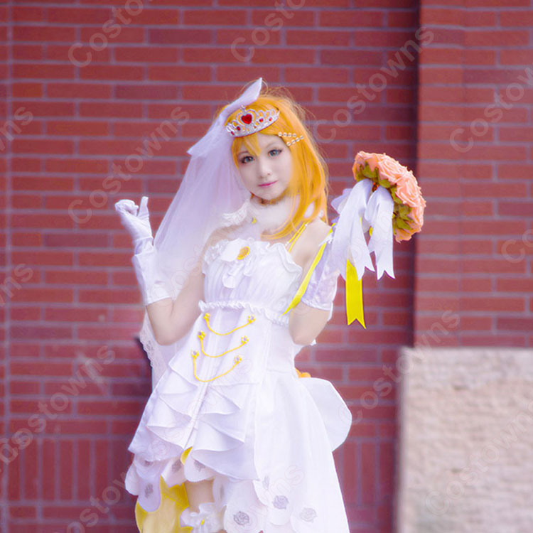 Love Live!（ラブライブ!)  高坂 穂乃果 花嫁の結婚式  風 コスプレ衣装 c5194a7924d24d629d5afc618aa0fd