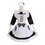 白黒 ロリータ メイド服 定番 メイド コスチューム lolita かわいい コスプレ コスチューム ワンピース メイド服 0