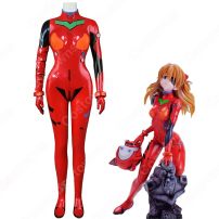 新世紀エヴァンゲリオン EVA 惣流・アスカ・ラングレー 戦闘服 コスプレ 衣装 レオタード 5点セット ハロウィン 学園祭 文化祭 イベント 仮装 コスチューム(新世紀エヴァンゲリオン コスプレ衣装)