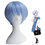 新世紀エヴァンゲリオン EVA 綾波レイ風コスプレウィッグ 短い青い髪 コスチューム用小物 フリーサイズ コスプレウィッグ 0