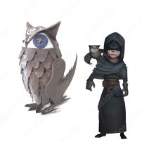 アイデンティティV 占い師 イライ・クラーク 初期衣装 使い鳥 コスプレ用道具【IdentityV 第五人格】 cosplay 役い鳥/フクロウ/梟/小物 道具(コスプレ小物・小道具)