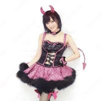 AKB48 NMB48 山本彩(やまもと さやか) わるきー 小悪魔キャラ 豹柄 豪華 打歌服 コスプレ衣装 アイドル衣装 ステージ服 舞台 ハロウィン クリスマス(AKB48、BNK48)