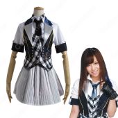 AKB48 RIVER 河西智美 MVダンス服 かさい ともみ風 コスプレ衣装 アイドル ダンス服 MV衣装 AKB48 制服 リバー PV コス服(アイドル制服・学生制服でおすすめの商品)
