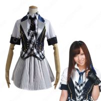 AKB48 RIVER 河西智美 MVダンス服 かさい ともみ風 コスプレ衣装 アイドル ダンス服 MV衣装 AKB48 制服 リバー PV コス服(AKB48、BNK48)