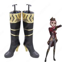 サバイバー 空軍 マーサ・べハムフィール 懐古 風 コスプレ靴 アイデンティティV【IdentityV 第五人格】コスプレ 靴/シューズ/ブーツ コスプレ用 仮装 道具 男女兼用 オーダメイド可(コスプレ ブーツ（靴）)