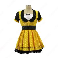 AKB48 スコスプレ衣装 黒・黄 ワンピー アイドル ダンス服 MV衣装(AKB48、BNK48)