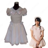 HKT48 初恋バタフライ(はつこいバタフライ) コスプレ衣装 ワンピース MV制服 アイドル ダンス服(HKT48)