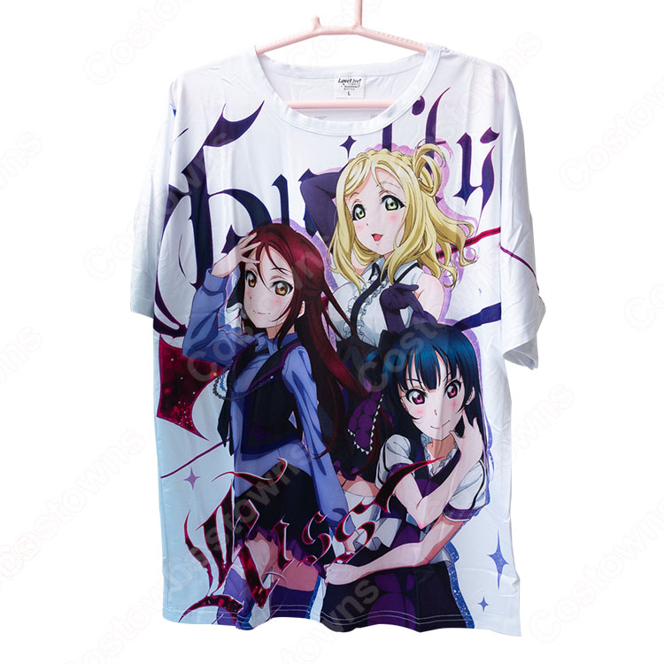 Love Live!（ラブライブ!）チョコレート色 半袖 Tシャツ - Costowns