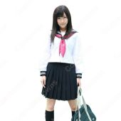 AKB48 渡辺麻友（わたなべまゆ）セーラー服 女子高生 女子制服 長袖 白 上下セット(アイドル制服・学生制服でおすすめの商品)
