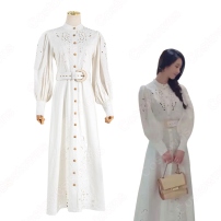 『サイコだけど大丈夫』（It’s Okay to Not Be Okay.） コ・ムニョン（ソ・イェジ / 서예지 ） コスプレ衣装 ワンピース パフ・スリーブ 長袖(202×202)