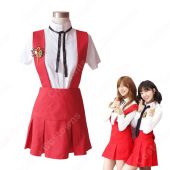 Apink（エーピンク）風 コスプレ衣装 2点セット（ストラップドレス、シャツ）(アイドル制服・学生制服でおすすめの商品)