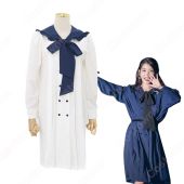 IU（アイユー）風 ルーズワンピース 長袖 可愛い蝶リボン アイドル 衣装(アイドル制服・学生制服でおすすめの商品)