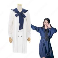 IU（アイユー）風 ルーズワンピース 長袖 可愛い蝶リボン アイドル 衣装(その他)