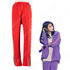 IU（アイユー）風 トラックスーツ上下セット カジュアルパンツ ジャケット（長袖） 赤色(カジュアルパンツ)