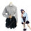 キム・ヒョナ（金泫雅、김현아、Kim Hyun Ah ）風 衣装 シャツ（グレー / シングルブレスト / 長袖 ） ケーキ スカート（ハイウエスト / 黑） その他 1