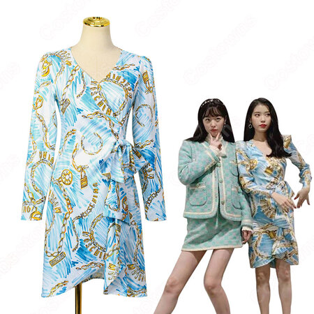 チャン マンウォル Iu 風 プリント ワンピースの通販 Costowns