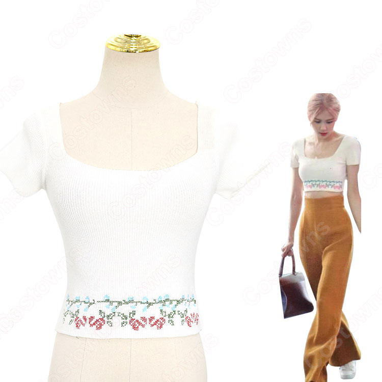 BLACKPINK ロゼ 風 クロップ・トップ フレアパンツの通販 - Costowns