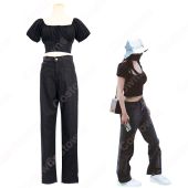 ジョイ (Red Velvet)風 ロングパンツ（ダークグレー）Joy アイドル 衣装(こちらもおすすめ)