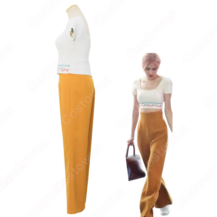 BLACKPINK ロゼ 風 クロップ・トップ フレアパンツの通販 - Costowns