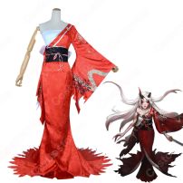 芸者(美智子) 血まみれの扇 般若相 コスプレ衣装 『IdentityV 第五人格/アイデンティティV』の登場人物の仮装 コスチューム(IdentityV 第五人格 コスプレ衣装)