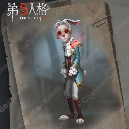 Identityv 弁護士 フレディ ライリー 白ウサギさん コスプレ衣装 第五人格 アイデンティティv サバイバー スキン Cosplay 仮装 変装 Costowns