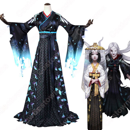 Identityv 芸者 美智子 羅生門 般若相 コスプレ衣装 第五人格 アイデンティティv ハンター スキン Cosplay 仮装 変装 Costowns