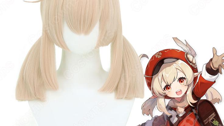 クレー（くれー）耐熱 ウィッグ 『原神 Genshin』 逃げ回る太陽 コスプレ用 wig - Costowns