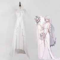 ドールズフロントライン(ドルフロ) ゲパードM1 ウェディングドレス コスプレ衣装 【少女前線】 待望の明日 スキン cosplay 仮装 変装(ドールズフロントライン（Dolls' Frontline）少女前線 コスプレ衣装)