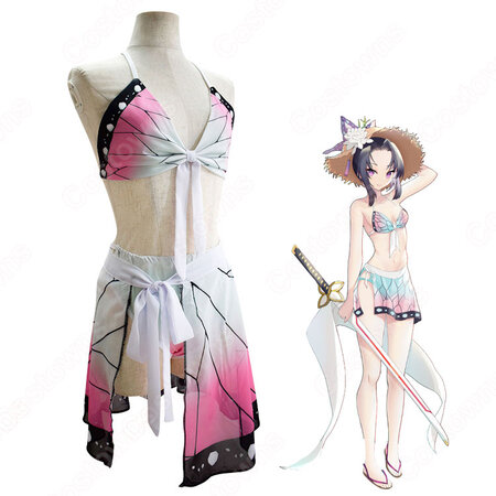 胡蝶しのぶ こちょうしのぶ 水着 コスプレ衣装 鬼滅の刃 可愛い かっこいい ビキニ Cosplay Costowns