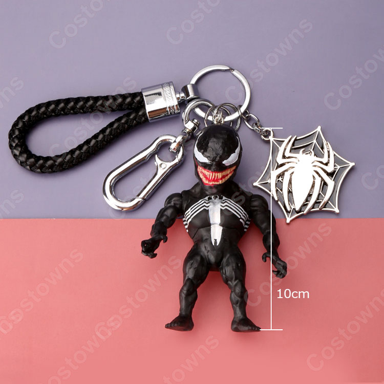 ヴェノム キーチェーン 人形 バックパックペンダントカーキーホルダー
