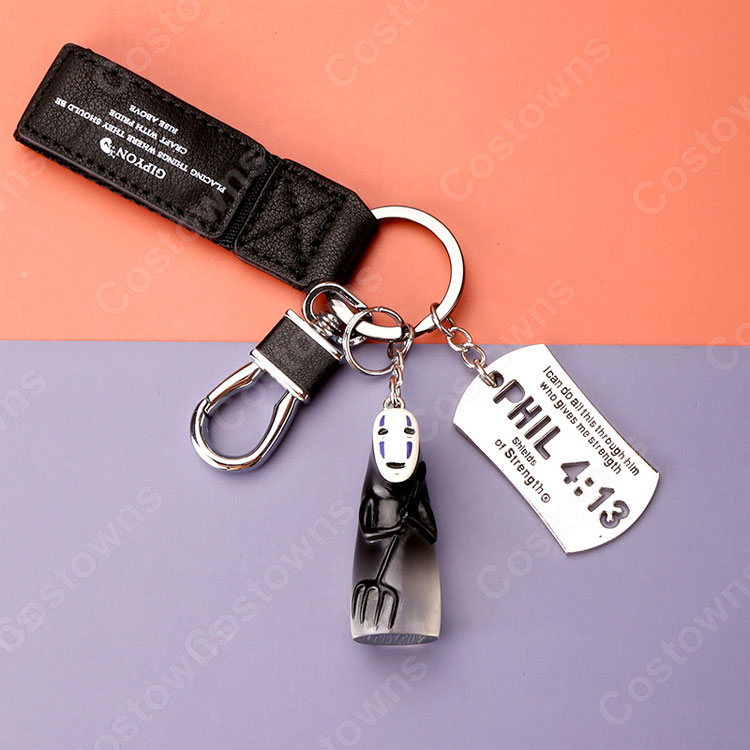 カオナシ キーチェーン 人形 バックパックペンダントカーキーホルダー